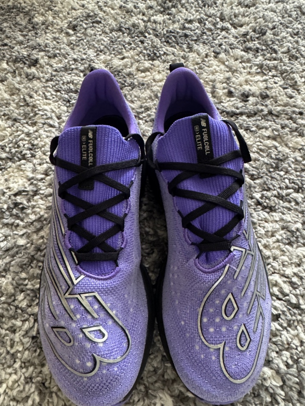 New Balance Women’s Purple Athletic Running Shoes with Black Laces
